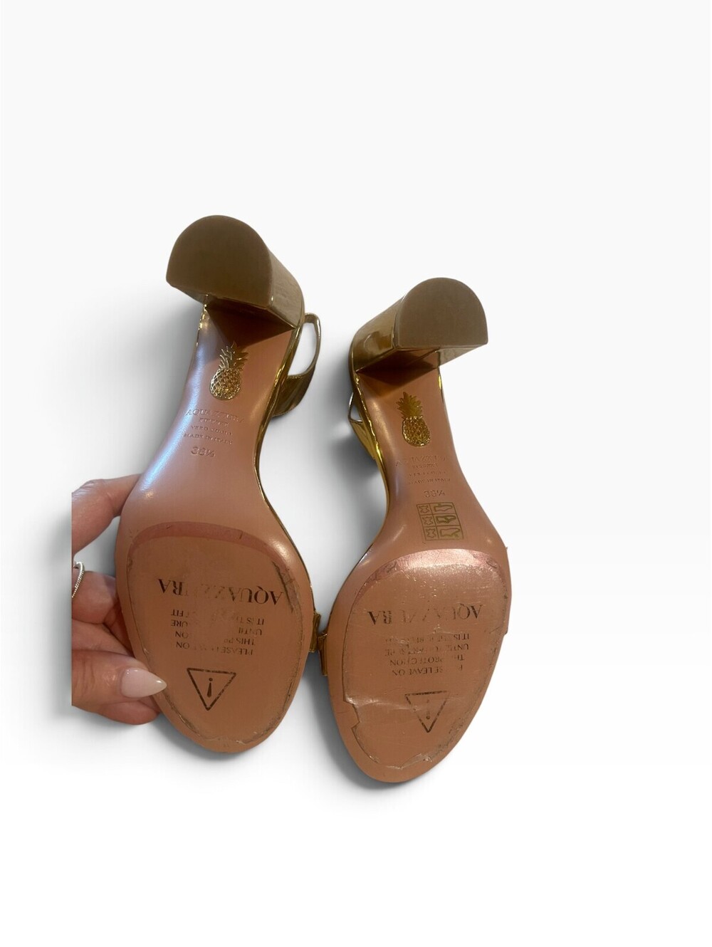 Aquazzura So Nude Block Sandal 105 - Picture 6 of 7